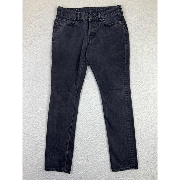 AllSaints Other - AllSaints Crow Pistol Jeans Mens 32x30 Charcoal Gray Skinny Fit Button Fly Denim